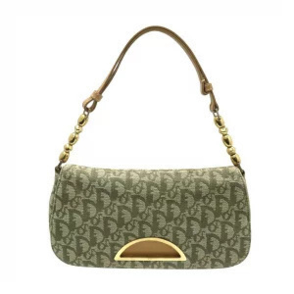 Christian Dior shoulder bag Trotter canvas leather